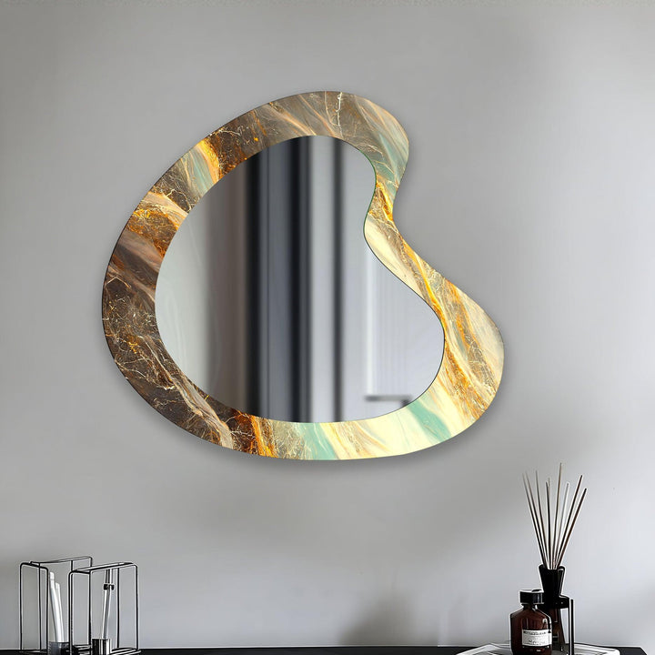 Decorative wall mirror showcasing minimalist elegance for a timeless addition to any room
