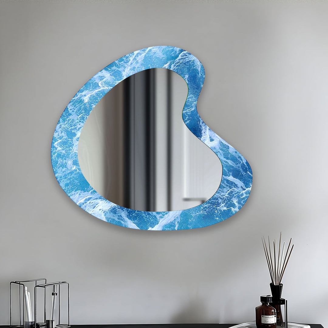 Mirror wall decor blending functionality and artistic design for versatile home styling
