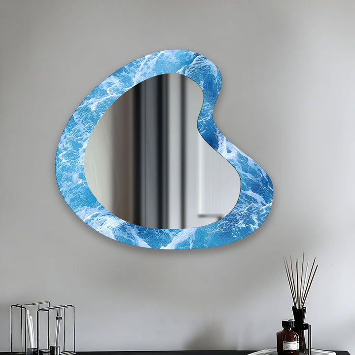 Mirror wall decor blending functionality and artistic design for versatile home styling
