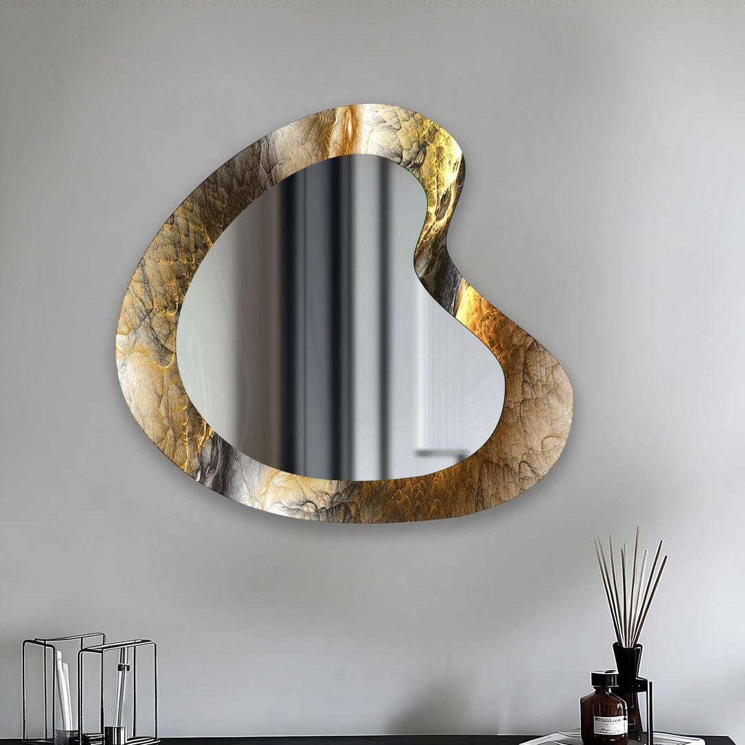 Mirrored wall art offering a creative and reflective statement for contemporary interiors
