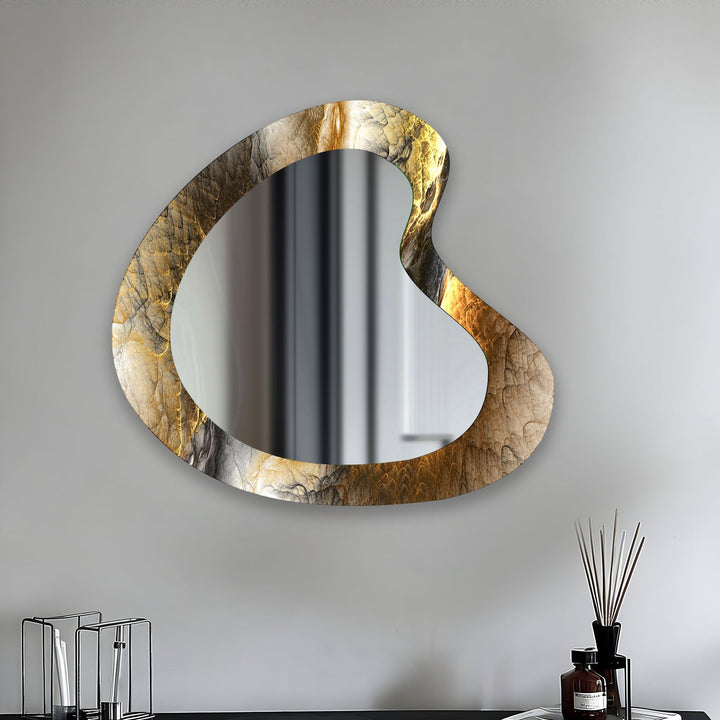 Mirrored wall art offering a creative and reflective statement for contemporary interiors
