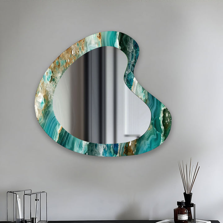 Mirrored wall art showcasing creative shapes and patterns to elevate your wall decor
