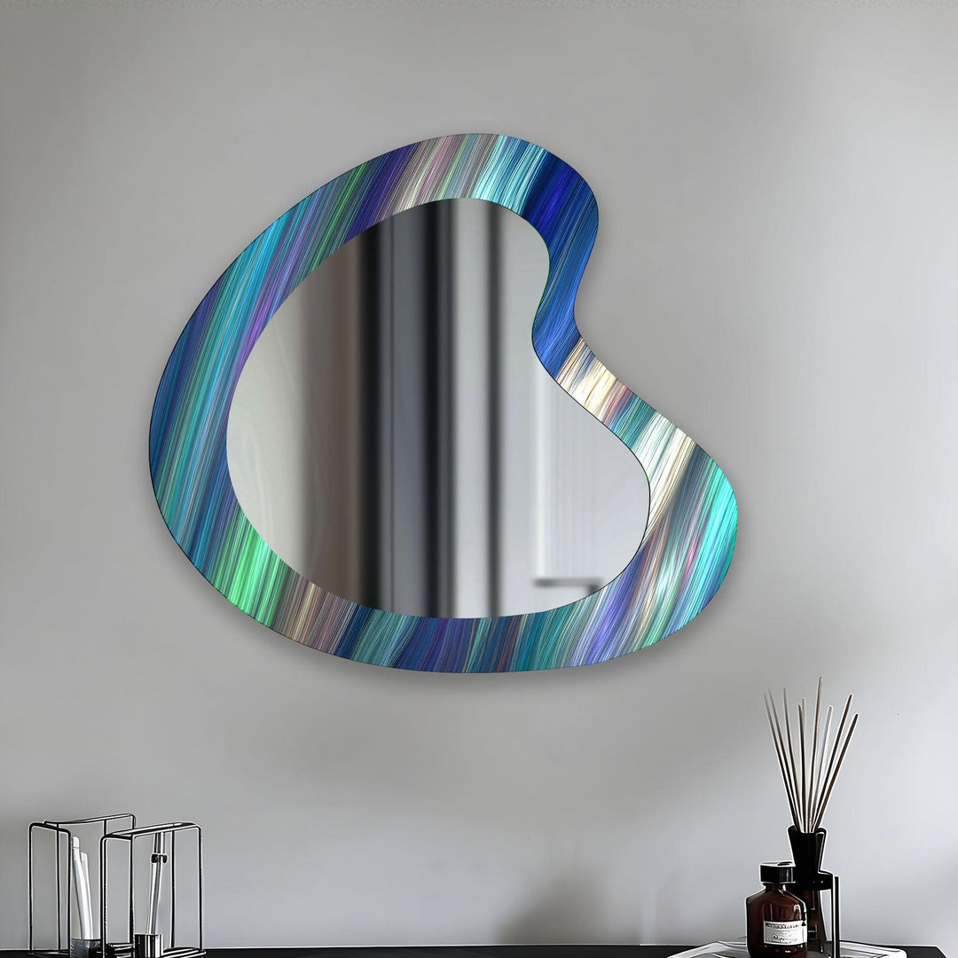 Mirrored wall art with stylish and artistic elements for a bold decor statement
