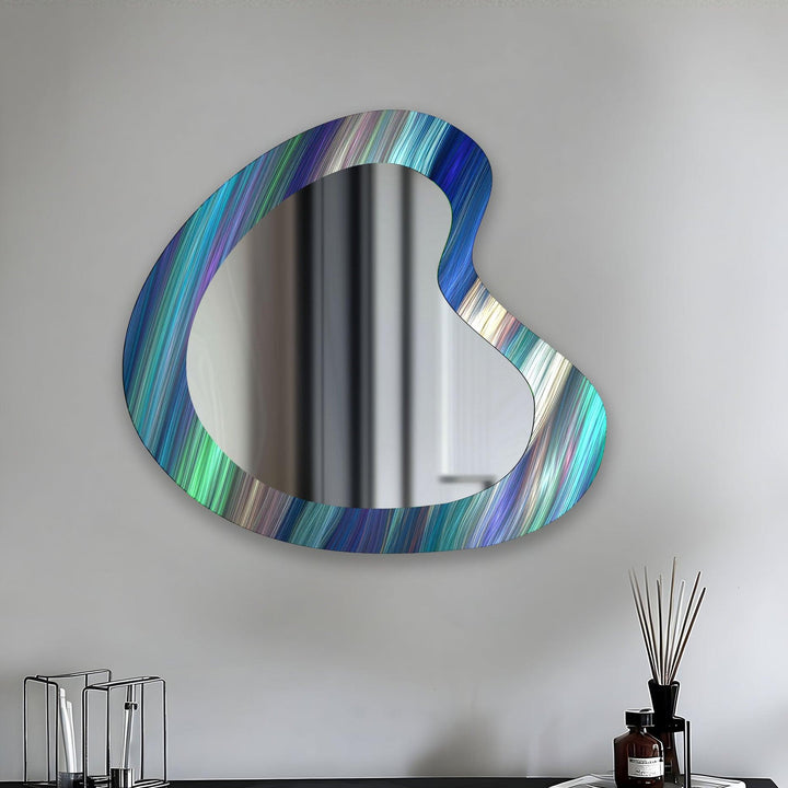 Mirrored wall art with stylish and artistic elements for a bold decor statement
