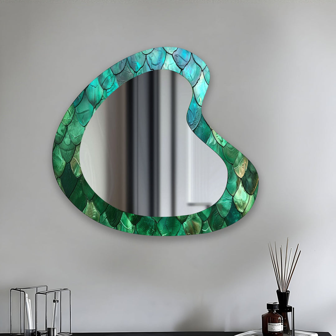 Mirror wall decor blending functionality and artistic design for versatile home styling
