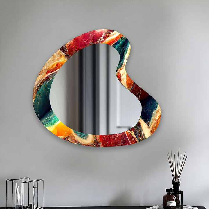 Decorative wall mirror showcasing minimalist elegance for a timeless addition to any room
