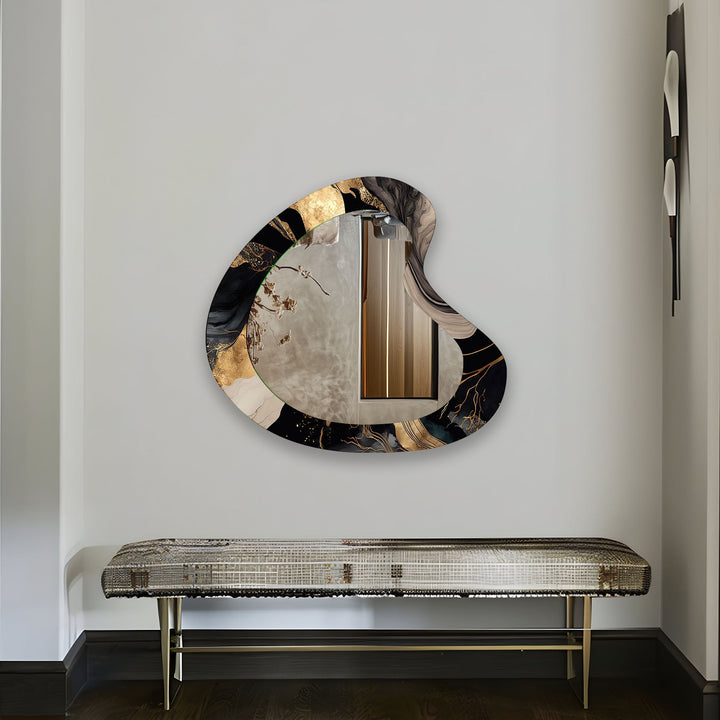 Mirrored wall art offering a creative and reflective statement for contemporary interiors
