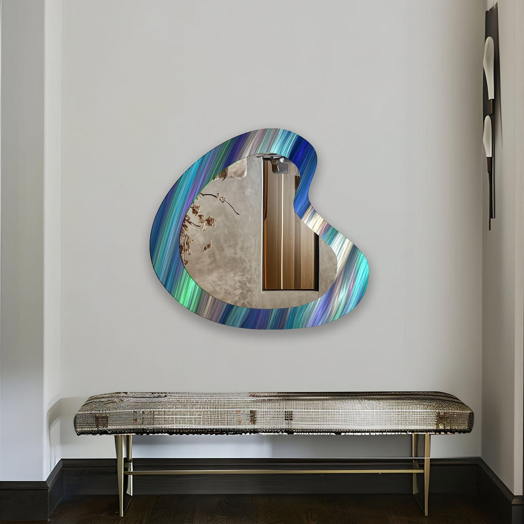 Decorative wall mirror perfect for adding a touch of modern elegance to your home
