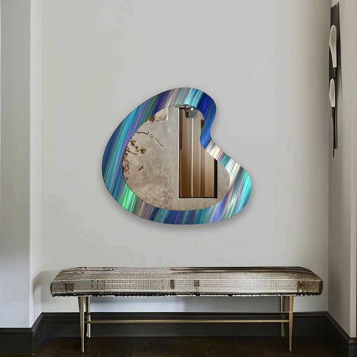 Decorative wall mirror perfect for adding a touch of modern elegance to your home
