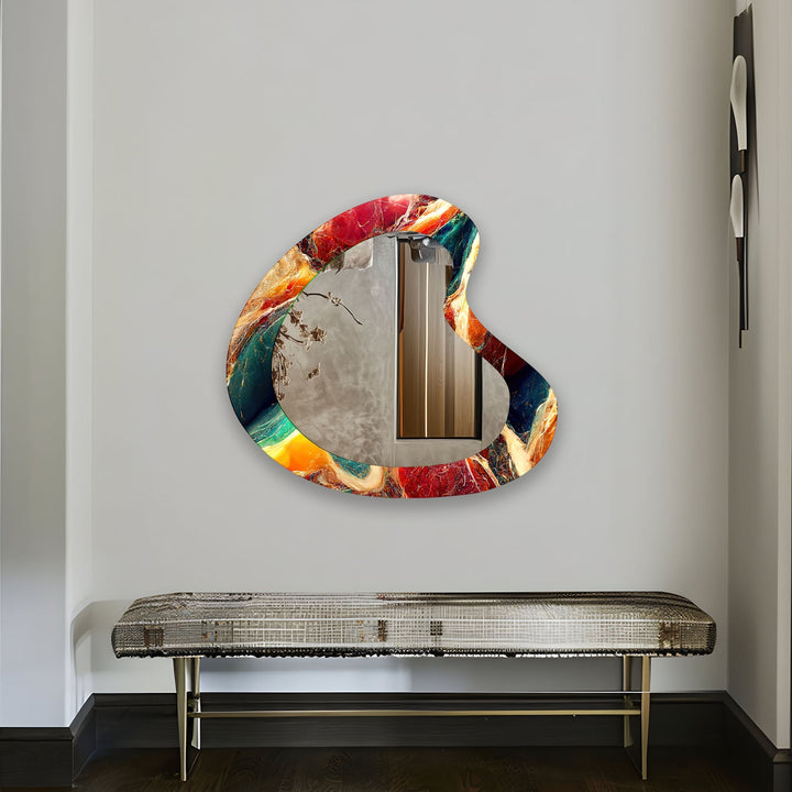 Mirror wall decor with creative frames and reflective details to elevate your home interior
