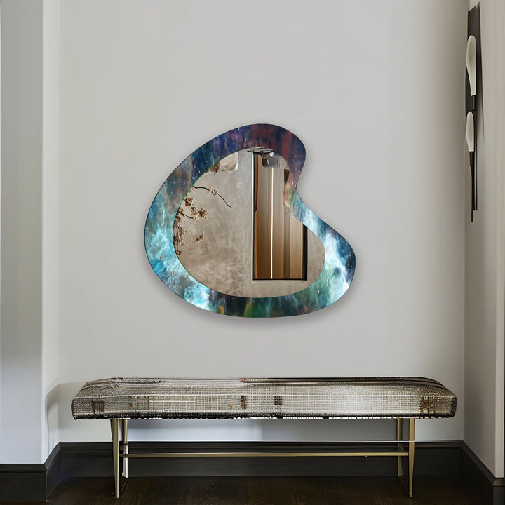 Decorative wall mirror featuring elegant details to enhance your home’s ambiance
