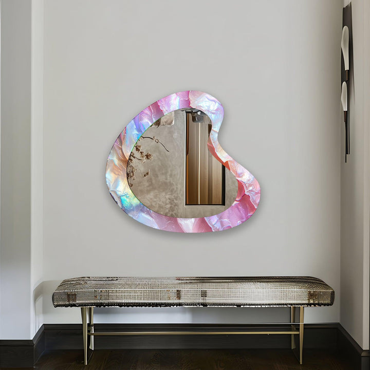 Stylish wall mirrors with ornate frames to create a luxurious and eye-catching feature
