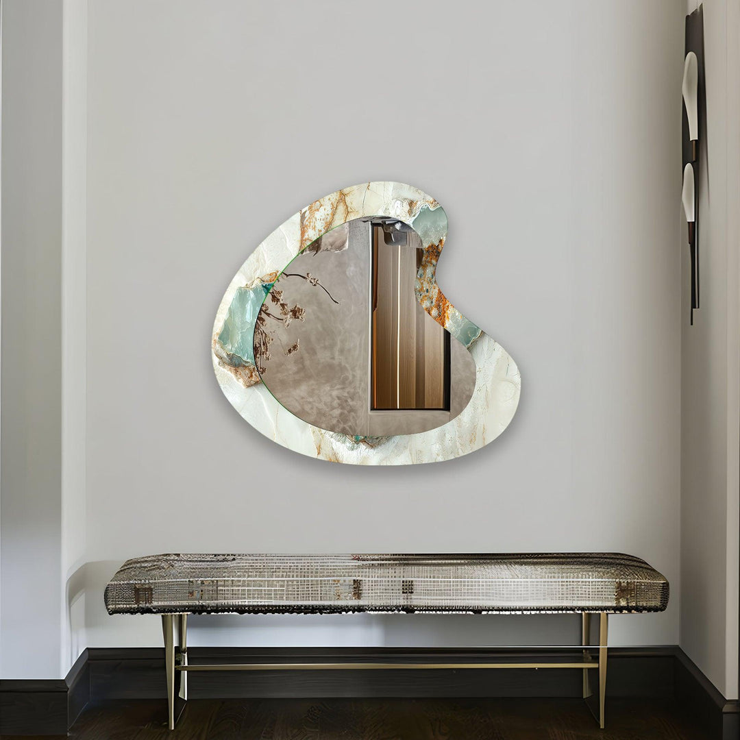 Decorative wall mirror with a minimalist frame to complement both modern and classic interiors
