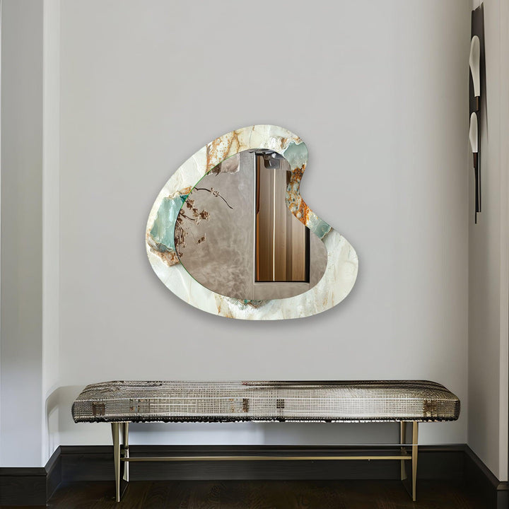 Decorative wall mirror with a minimalist frame to complement both modern and classic interiors
