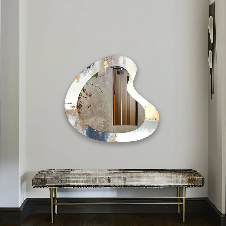 Mirrored wall art offering a creative and reflective statement for contemporary interiors

