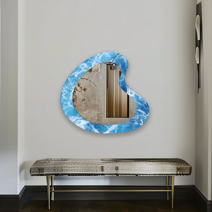 Mirrored wall art showcasing intricate craftsmanship for a unique and stylish addition
