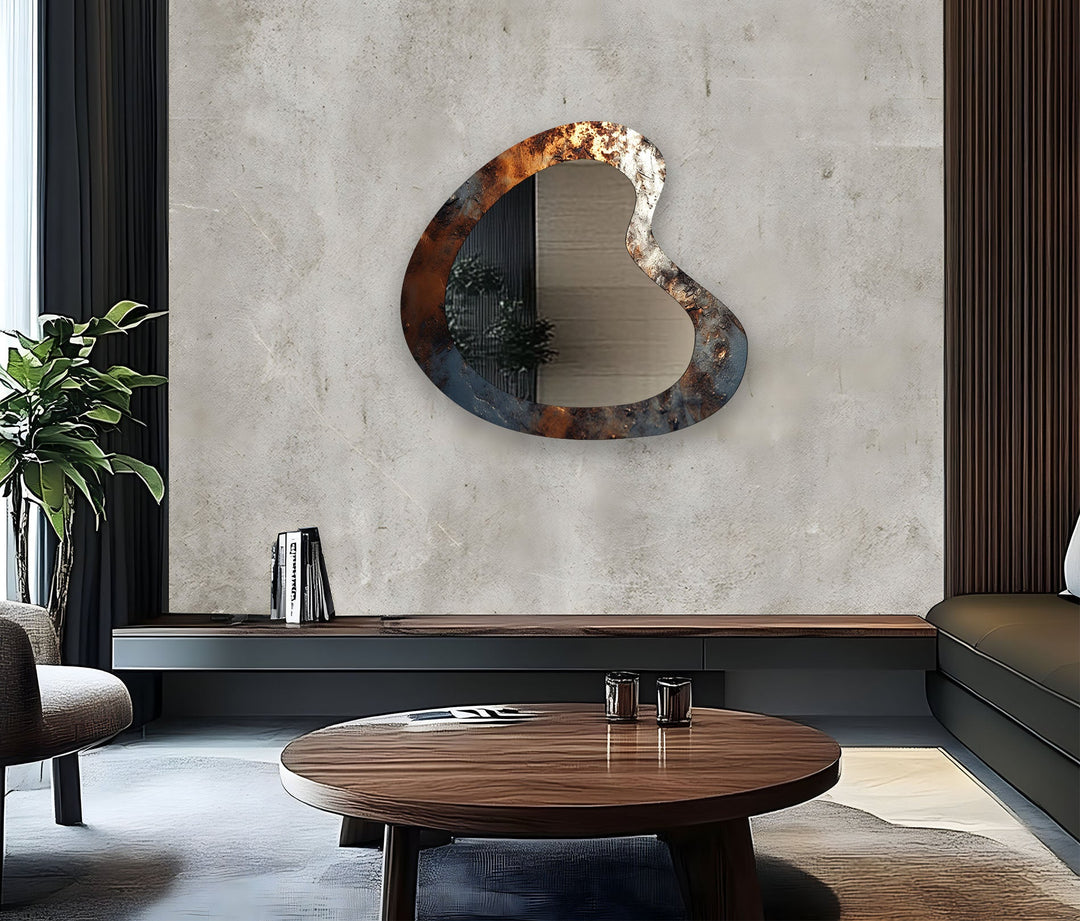 Wall mirrors with sleek frames and reflective surfaces for a modern and minimalistic look
