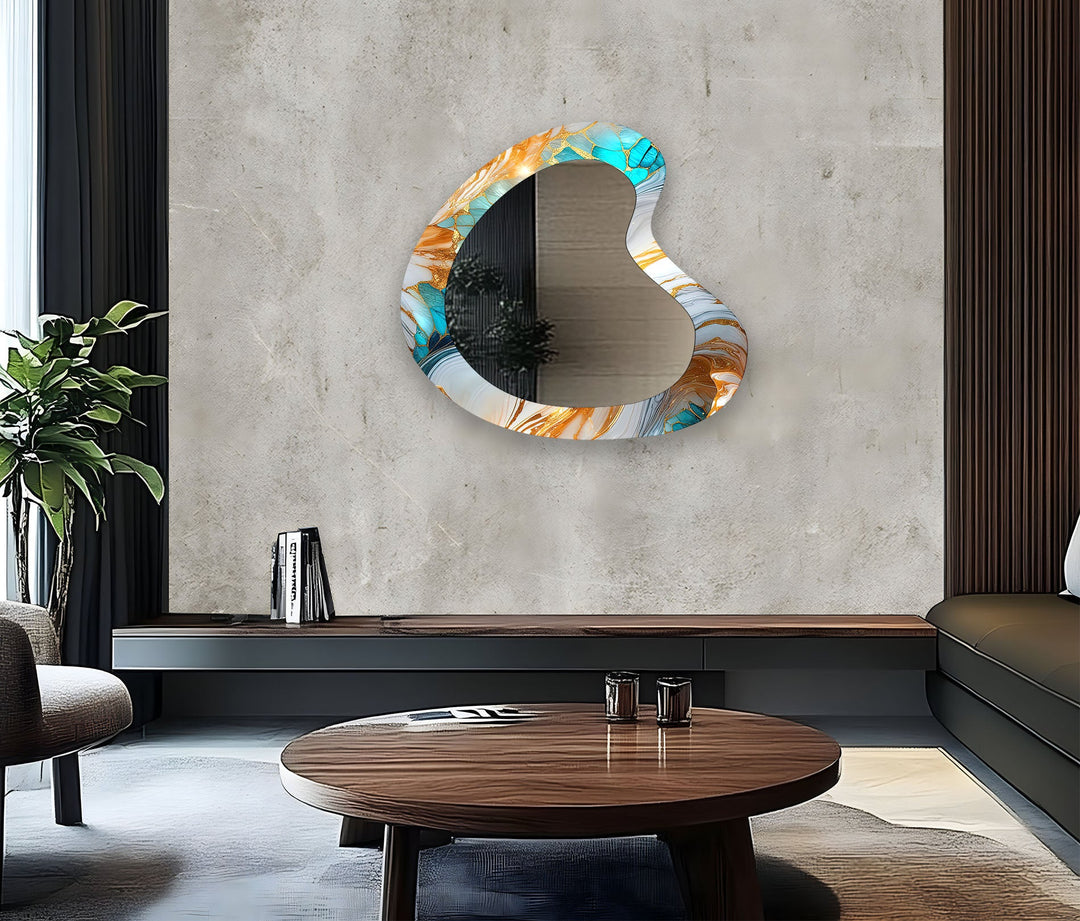 Decorative wall mirror blending timeless charm with contemporary style for versatile decor
