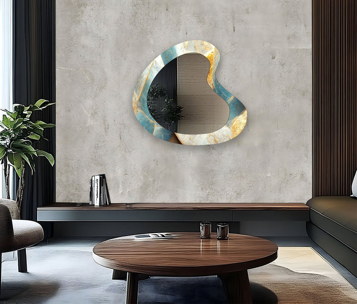 Mirrored wall art showcasing intricate craftsmanship for a unique and stylish addition

