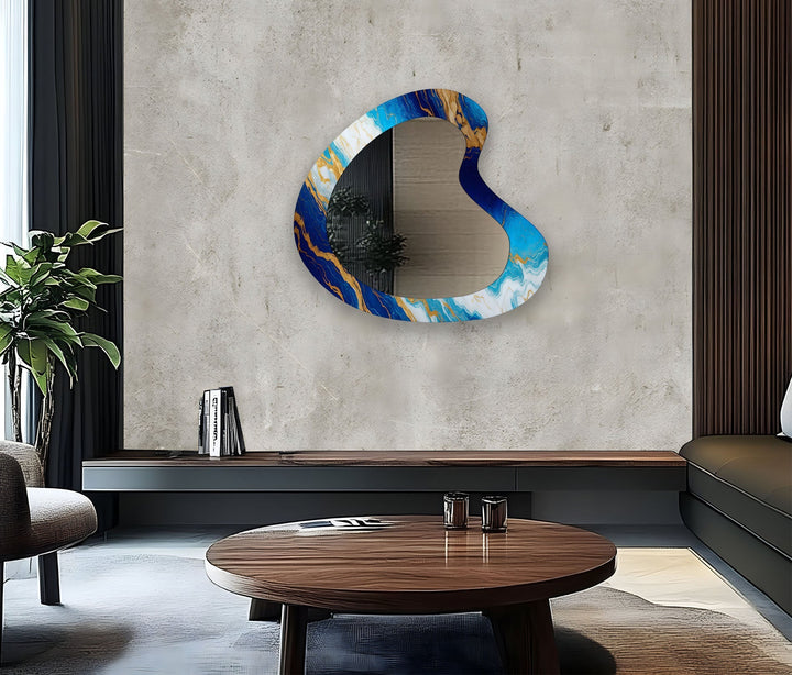 Wall mirrors designed with decorative accents to serve as both art and practicality
