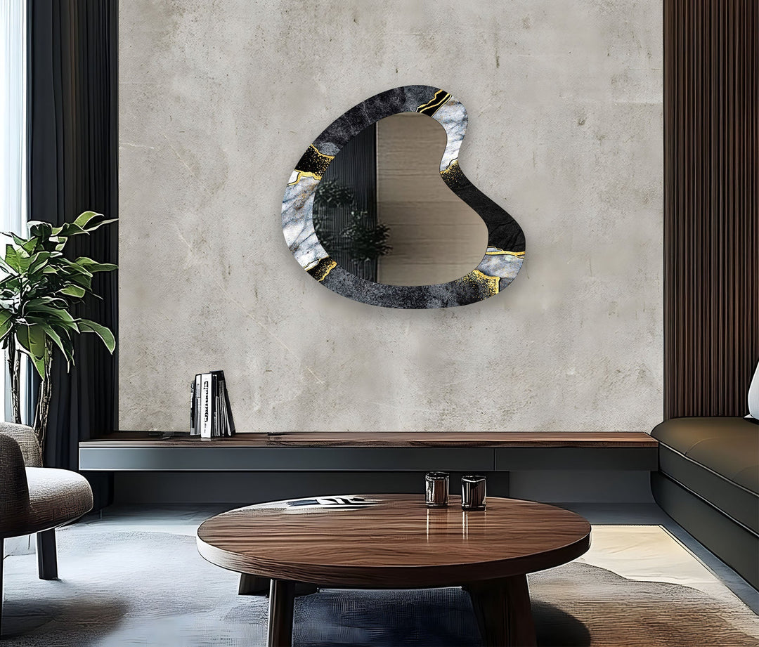 Mirrored wall art showcasing intricate craftsmanship for a unique and stylish addition
