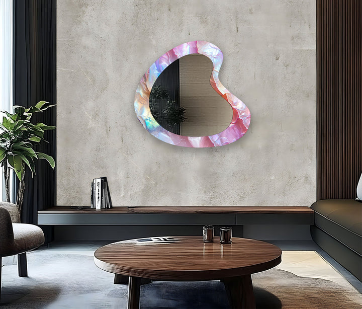 Decorative wall mirror showcasing minimalist elegance for a timeless addition to any room
