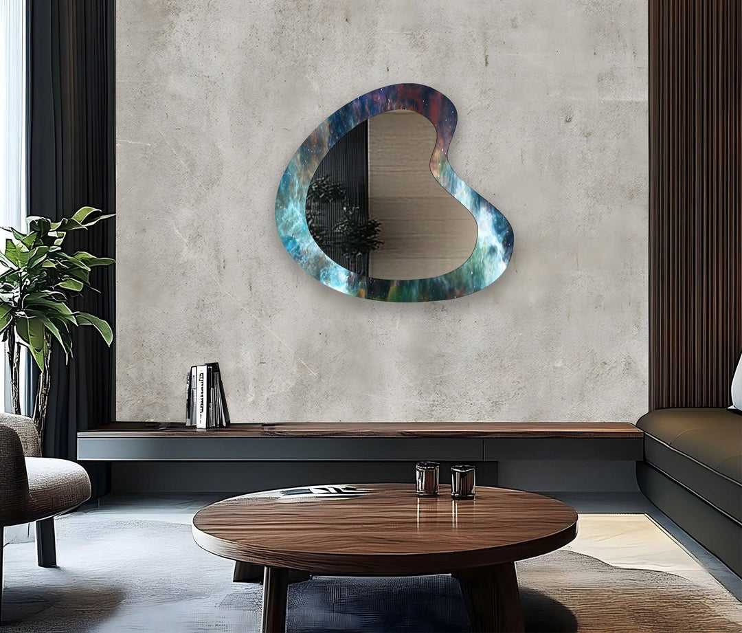 Stylish wall mirrors designed to reflect light and create depth in any room
