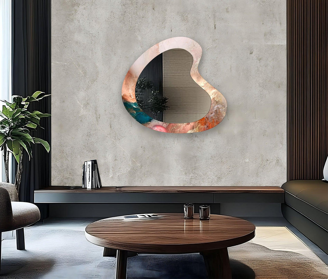 Mirror wall art featuring unique designs that blend functionality with artistic elegance
