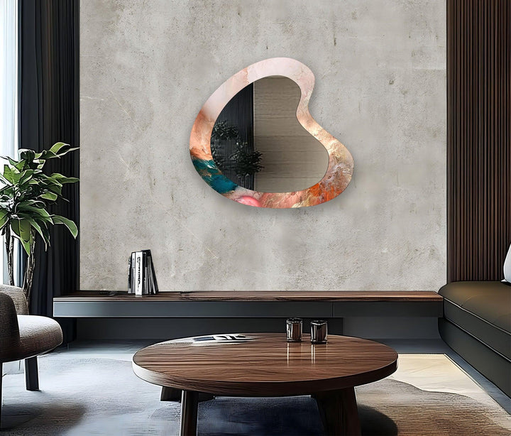 Mirror wall art featuring unique designs that blend functionality with artistic elegance
