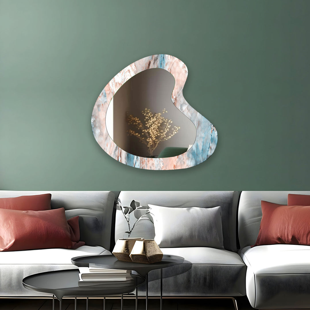 Wall mirrors with sleek frames and reflective surfaces for a modern and minimalistic look
