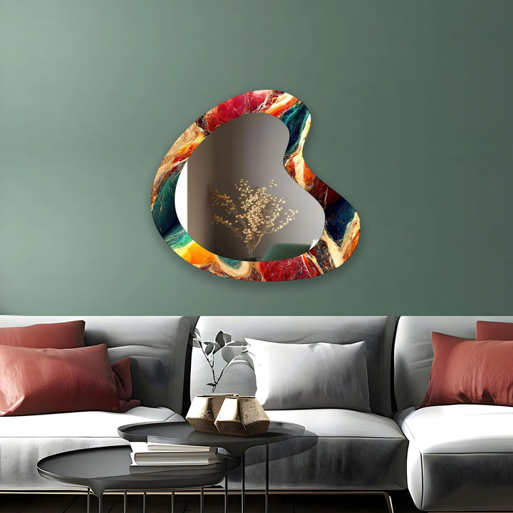 Mirrored wall art with stylish and artistic elements for a bold decor statement
