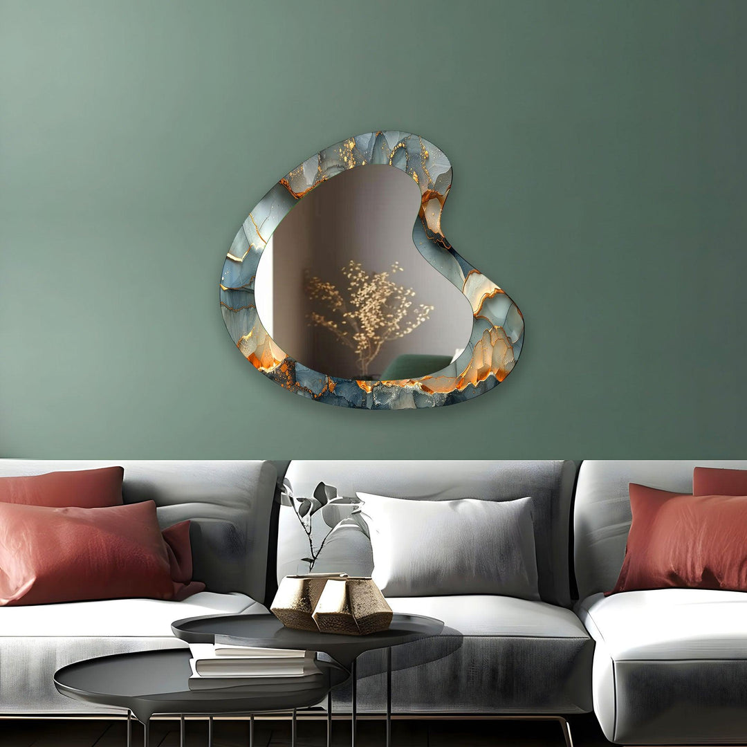 Decorative wall mirror with a minimalist frame to complement both modern and classic interiors

