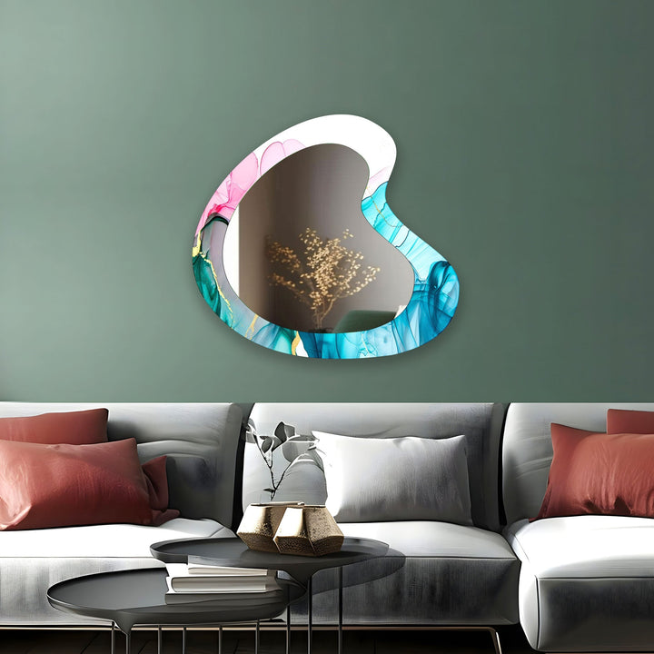 Stylish wall mirrors with ornate frames to create a luxurious and eye-catching feature

