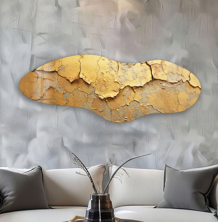 Irregular Asymmetrical Cracked Glass Wall Art glass pictures for Wall, glass prints wall art
