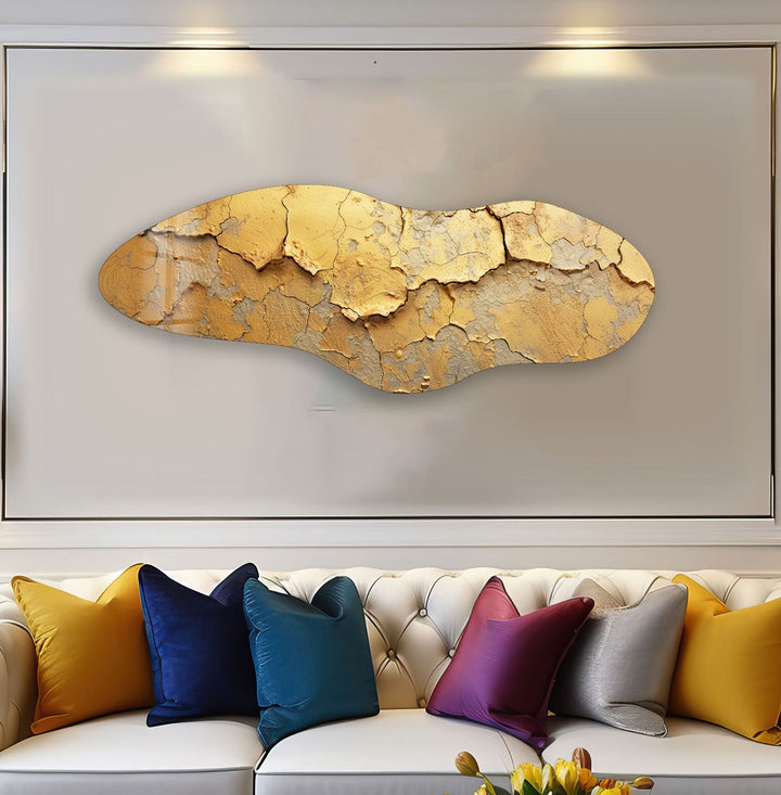 Irregular Asymmetrical Cracked Glass Wall Art glass photo prints, glass picture prints
