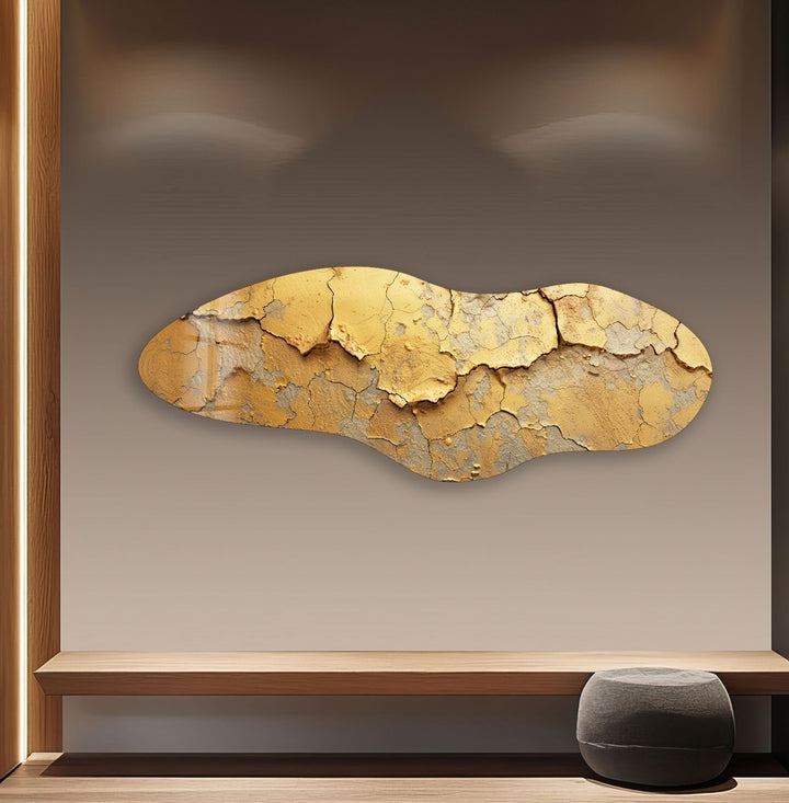 Irregular Asymmetrical Cracked Glass Wall Art photo print on glass, prints on glass wall art
