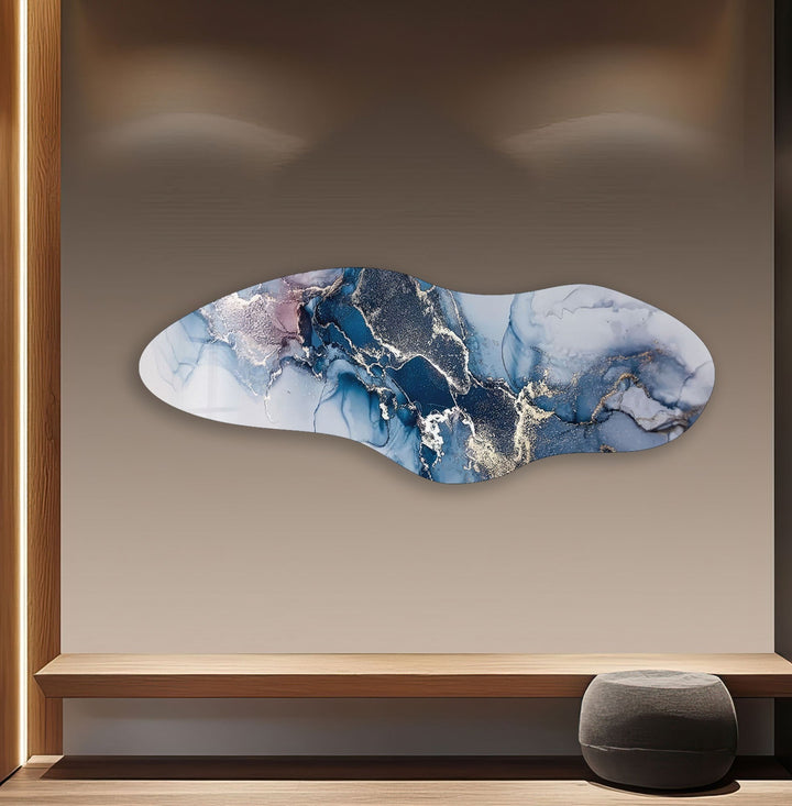 Irregular Asymmetrical Alcohol Ink Glass Wall Art art glass wall art, glass wall art pictures
