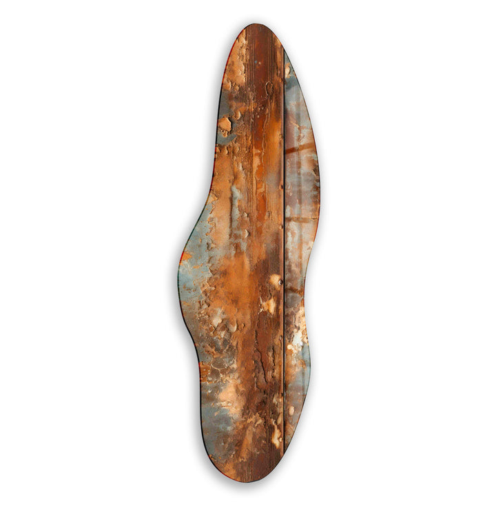 Brown Wooden Pattern Irregular Glass Wall Art, Glass Printing Wall Art, Print photos on glass
