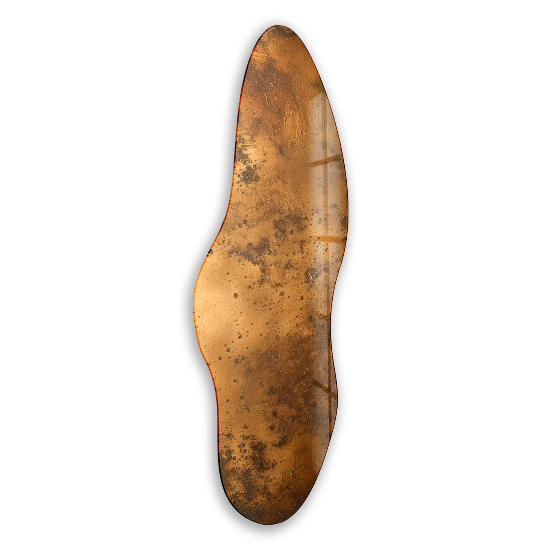Bronze Color Abstract Irregular Glass Wall Art, Glass Printing Wall Art, Print photos on glass
