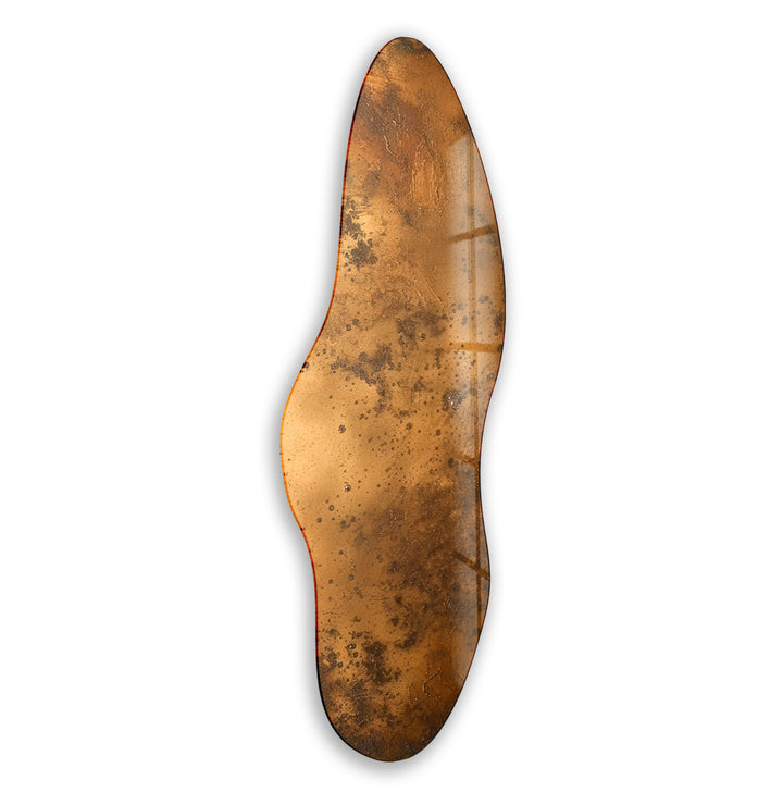 Bronze Color Abstract Irregular Glass Wall Art, Glass Printing Wall Art, Print photos on glass
