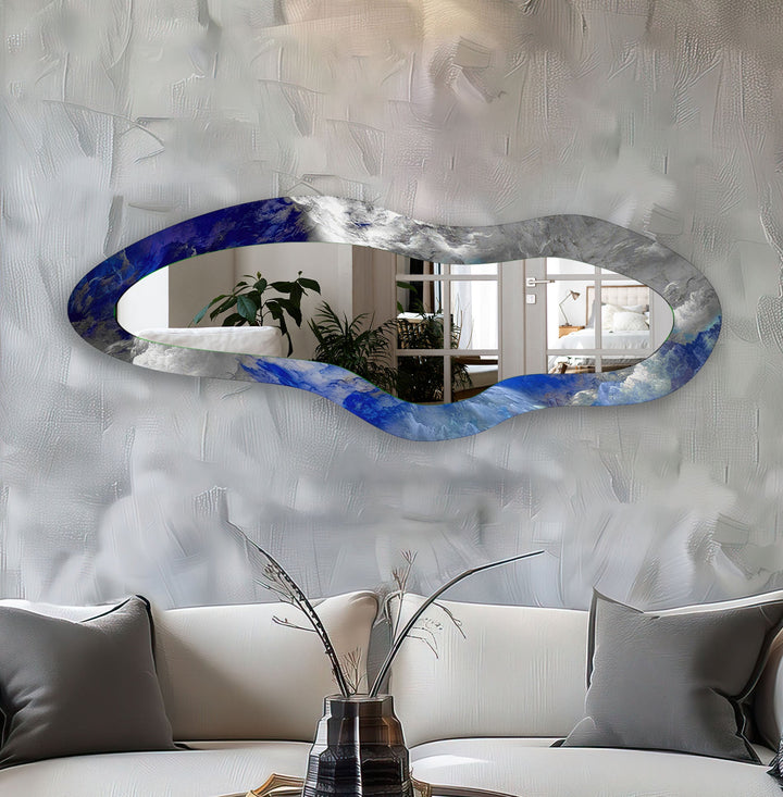 Mirrored wall art showcasing creative patterns and reflective designs for a contemporary touch
