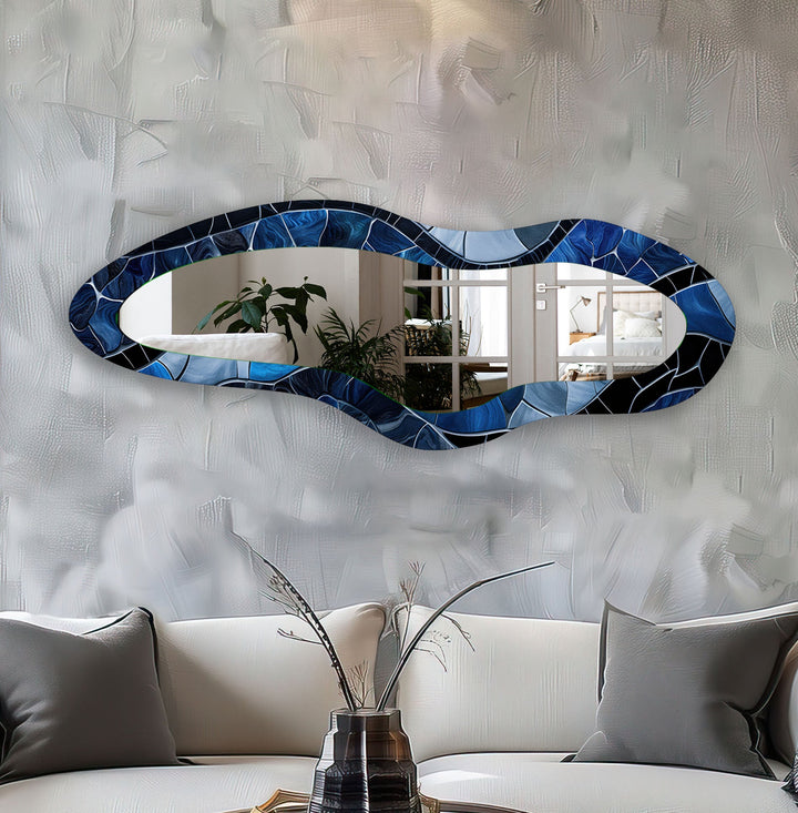 Mirror wall decor combining artistic elements with practical functionality for a unique touch
