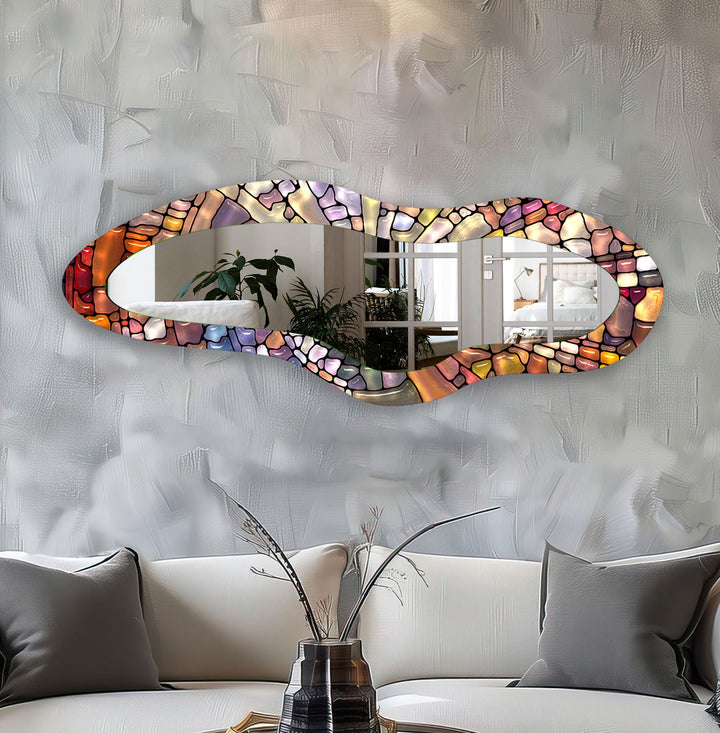 Decorative wall mirror with an ornate frame to add a touch of luxury to your decor
