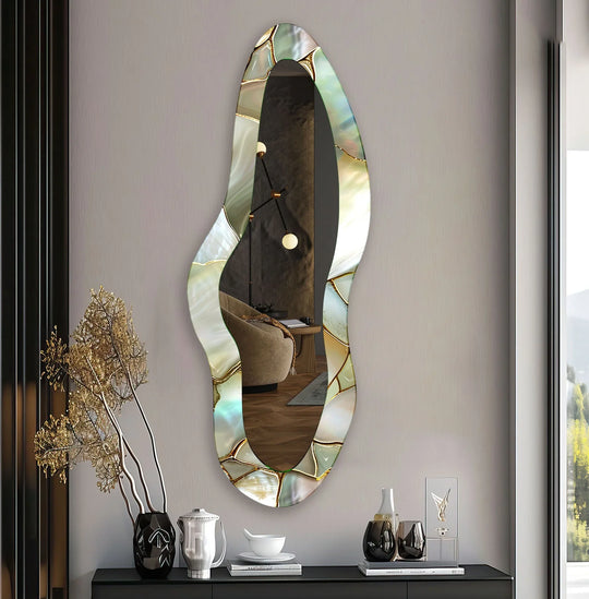 Decorative wall mirror blending timeless charm with contemporary style for versatile decor
