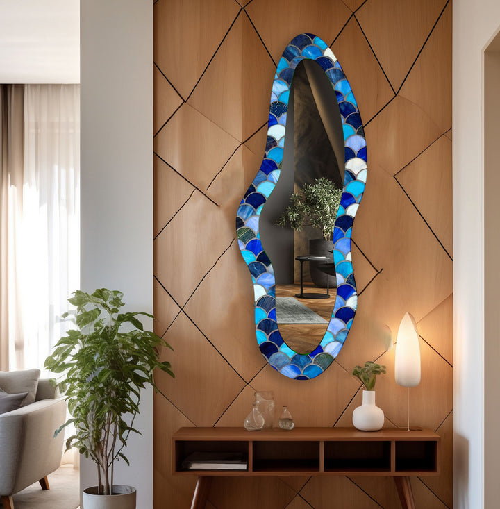 Wall mirrors with sleek frames and reflective surfaces for a modern and minimalistic look
