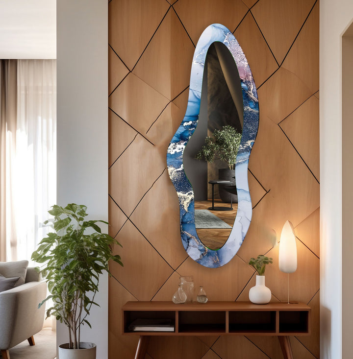 Mirror wall art featuring unique designs that blend functionality with artistic elegance

