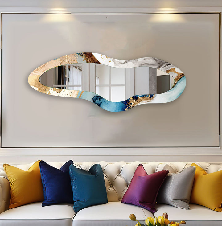 Mirrored wall art offering a creative and reflective statement for contemporary interiors
