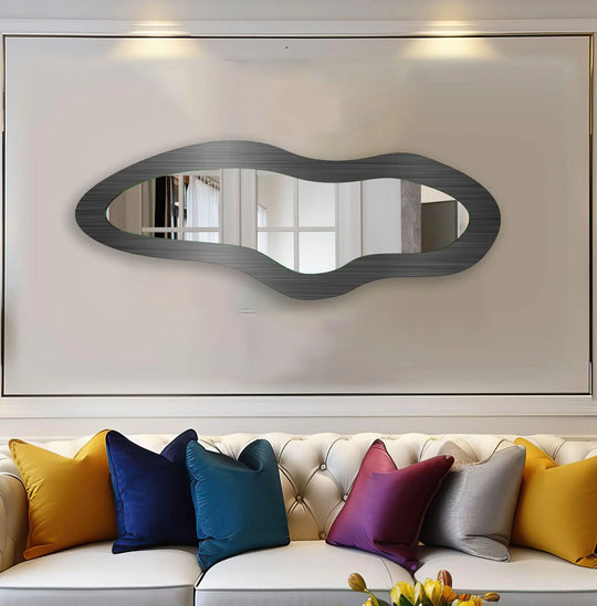 Metalic Grey Decorative Full Body Mirror - MyPhotoStation