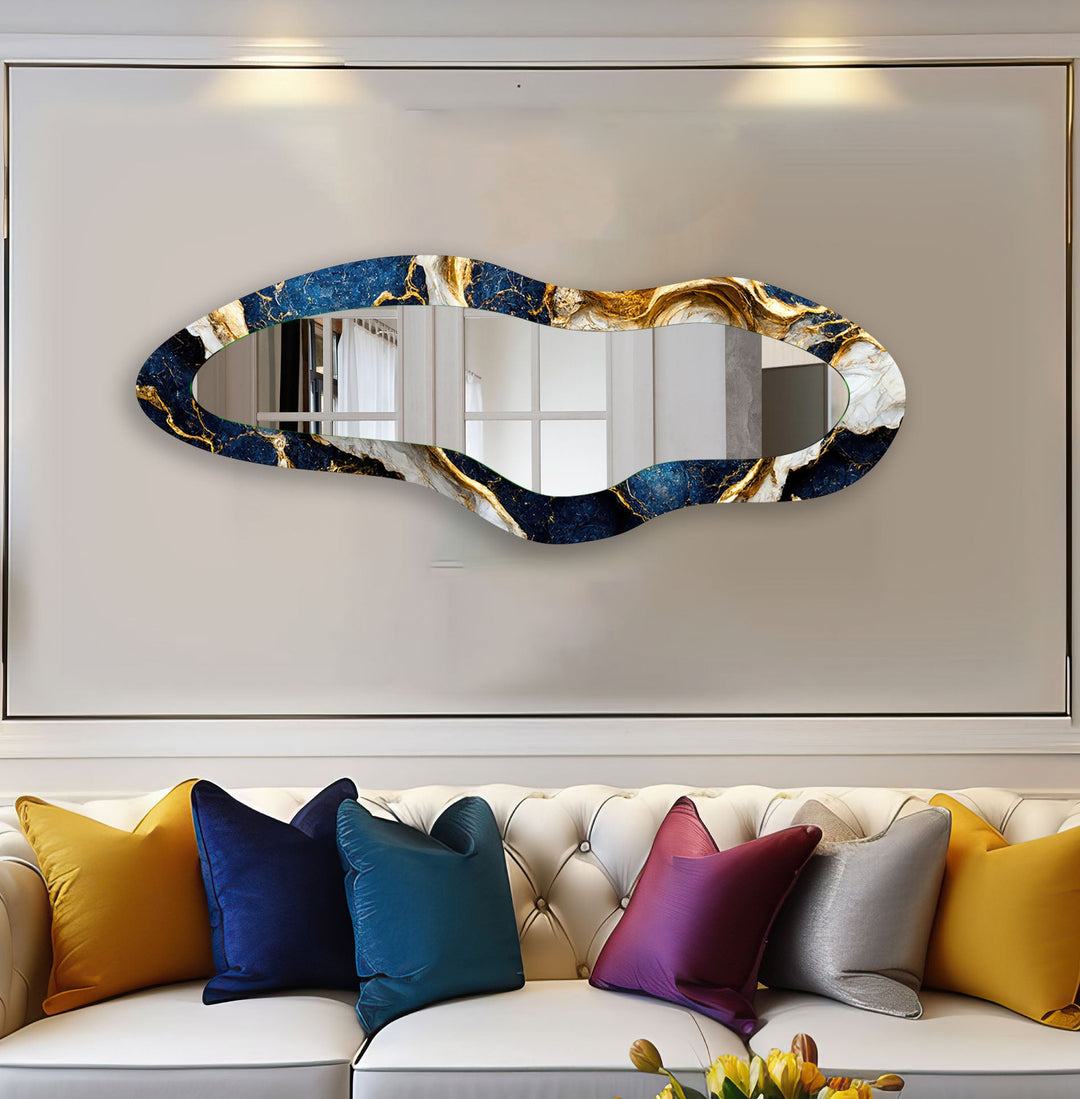 Mirror wall art featuring unique designs that blend functionality with artistic elegance
