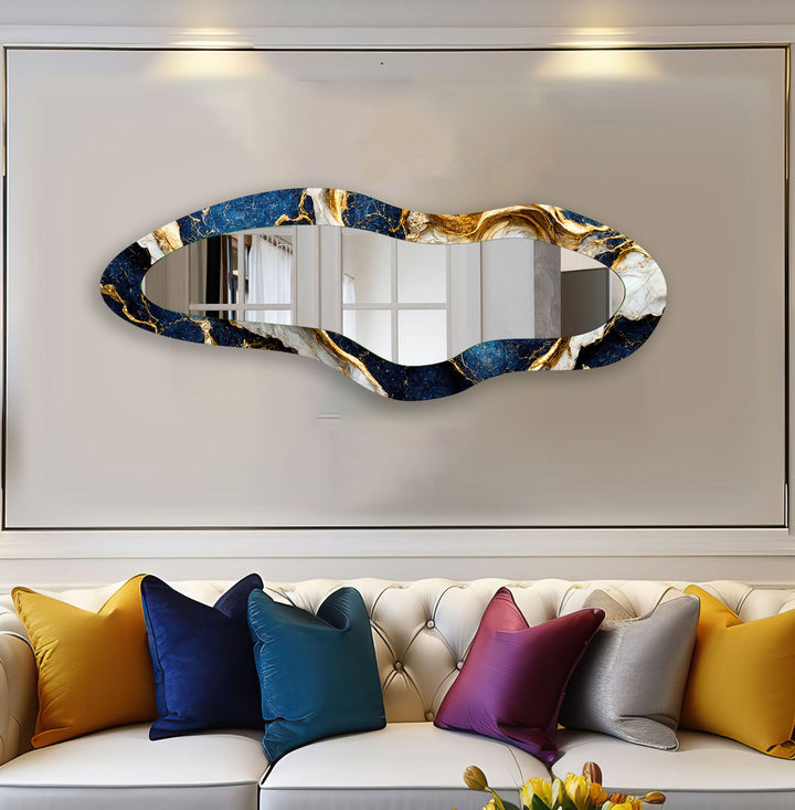 Mirror wall art featuring unique designs that blend functionality with artistic elegance
